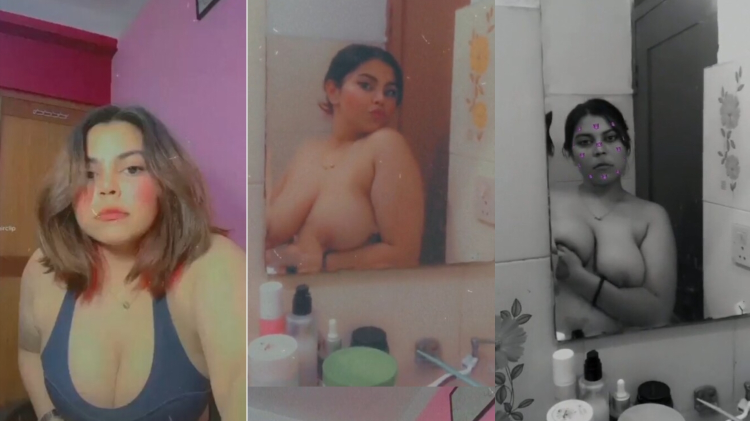 Nepali TikToker Massive Tits Jiggle and Bounce in Revealing Outfit Boobshow