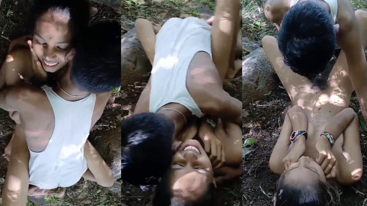 Desi Couple Wild Forest Fuck Outdoor Banging And Cumming in Nature