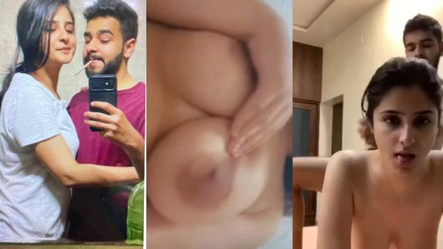 Beautiful Sexy Horny Gf Boobshow And Hard Fucking From Behind With Loud Moaning