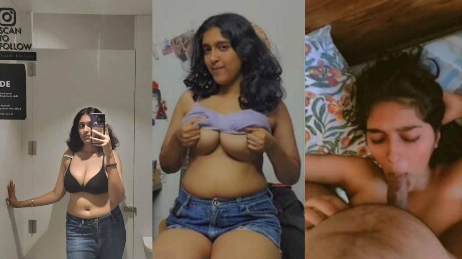 Sexy Indian Horny Babe Giving Blowjob Hard Fucking With Boyfriend Moaning Taking Cum