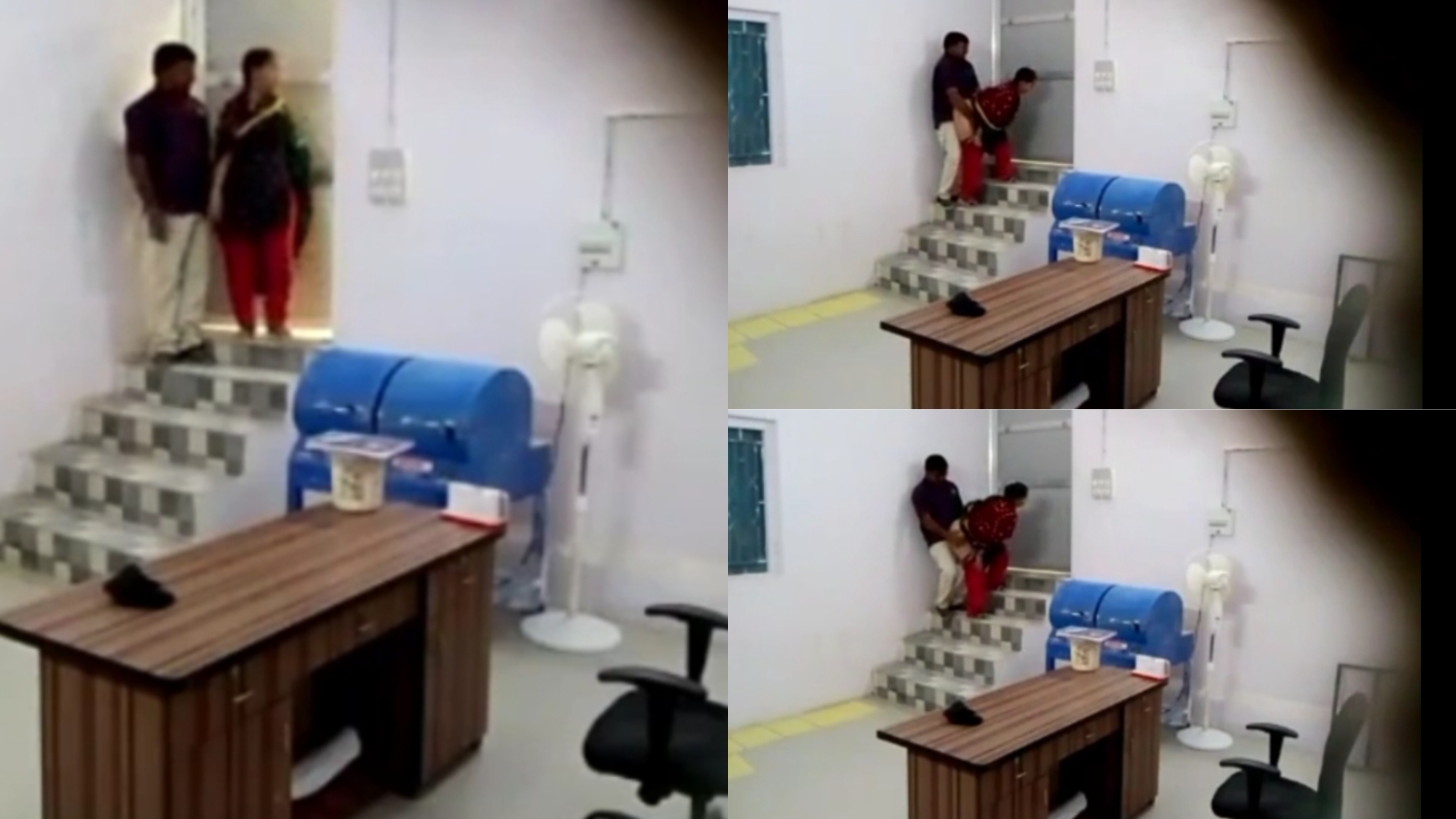 Desi Girl Affair With Her Boss Fucking Doggstyle Caught in Secretly Fixed Hidden Cam